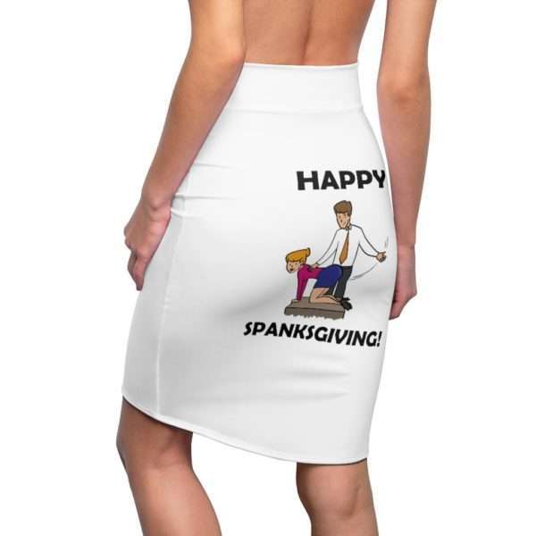 Funny Women's Pencil Skirt - Happy Spanksgiving!