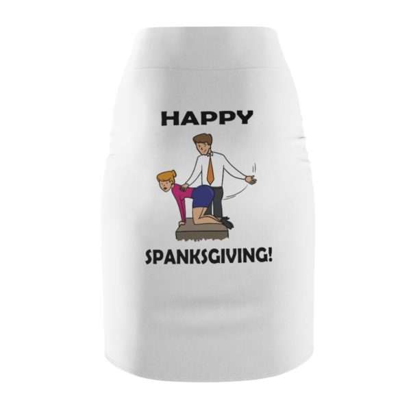 Funny Women's Pencil Skirt - Happy Spanksgiving! - Image 2