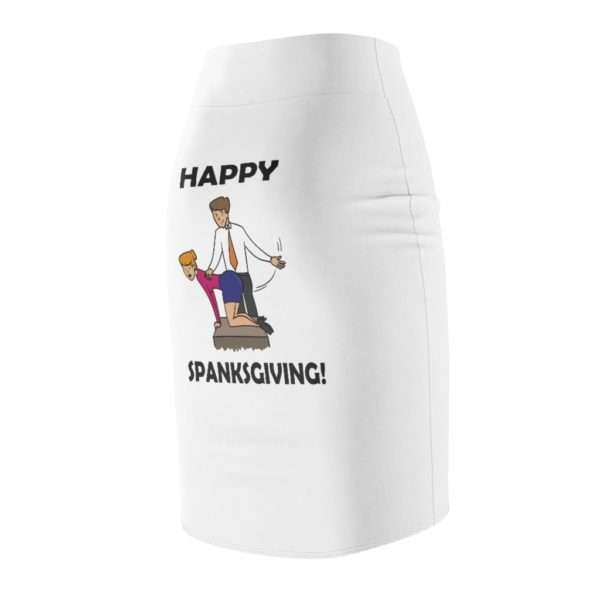 Funny Women's Pencil Skirt - Happy Spanksgiving! - Image 4