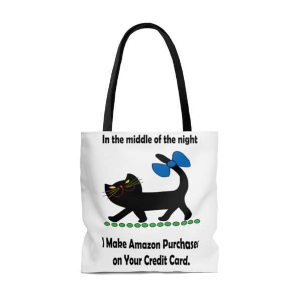 AOP Tote Bag - In the Middle of the Night I Make Amazon Purchases on Your Credit Card - Image 6