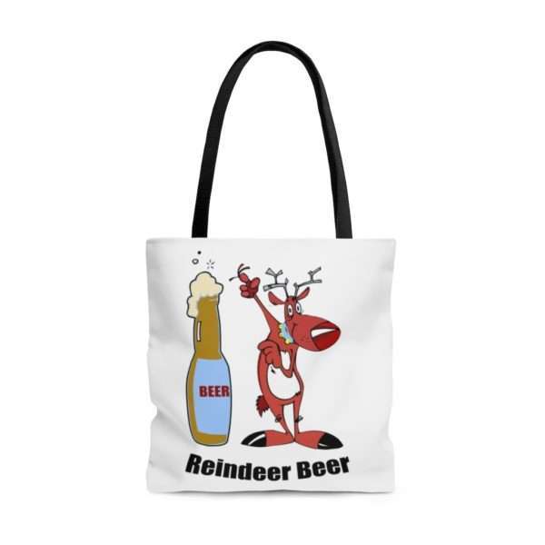 Reindeer Beer AOP Tote Bag - Image 5