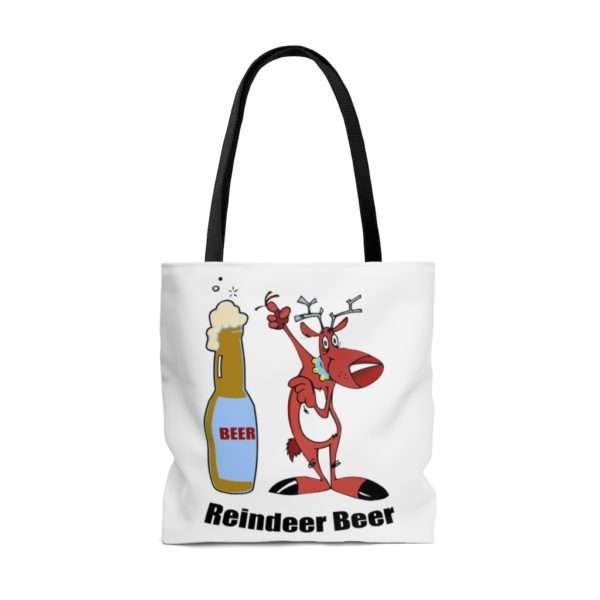 Reindeer Beer AOP Tote Bag - Image 6