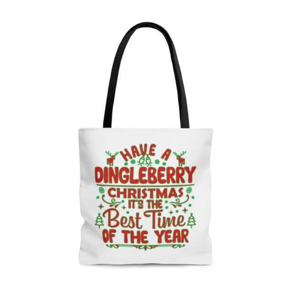 Have a Dingleberry Christmas. It's the Best Time of the Year. AOP Tote Bag - Image 5