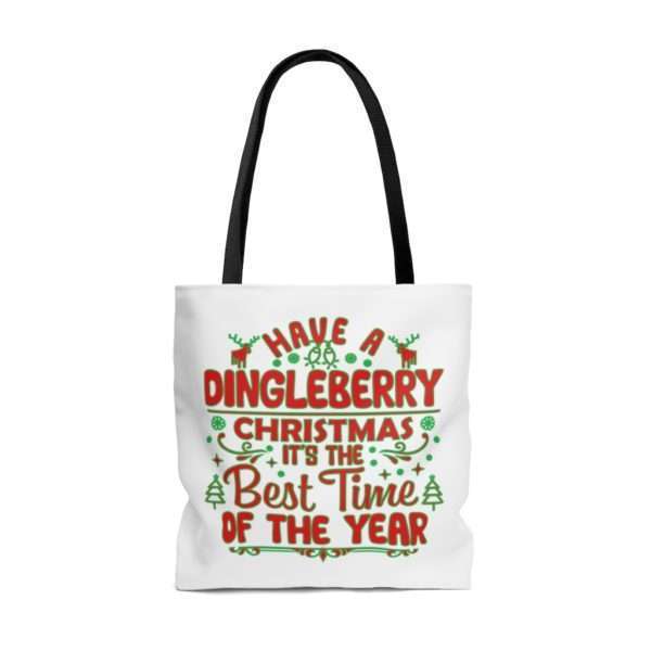 Have a Dingleberry Christmas. It's the Best Time of the Year. AOP Tote Bag - Image 6