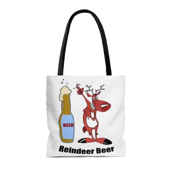 Reindeer Beer AOP Tote Bag - Image 2