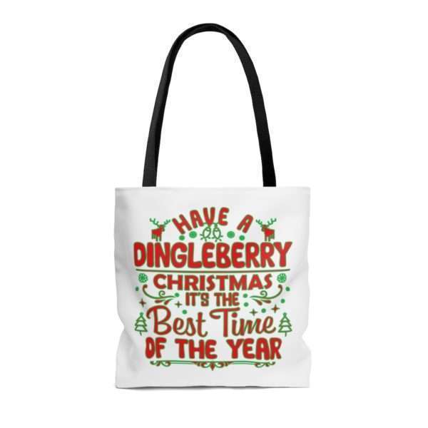 Have a Dingleberry Christmas. It's the Best Time of the Year. AOP Tote Bag - Image 2