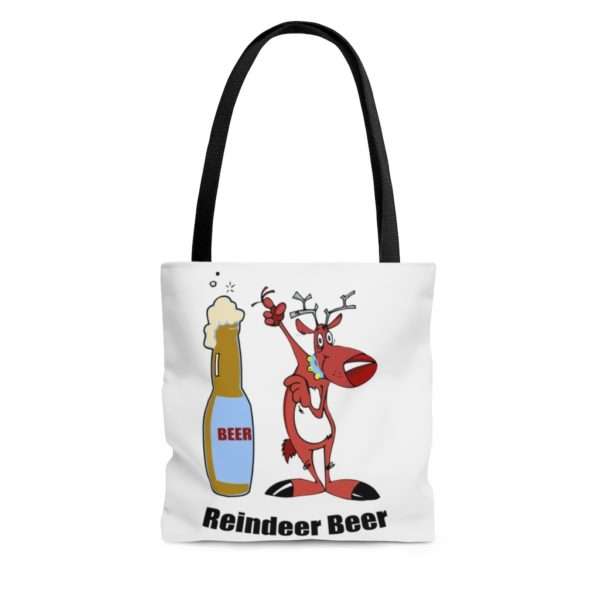 Reindeer Beer AOP Tote Bag - Image 3