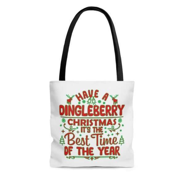 Have a Dingleberry Christmas. It's the Best Time of the Year. AOP Tote Bag - Image 3