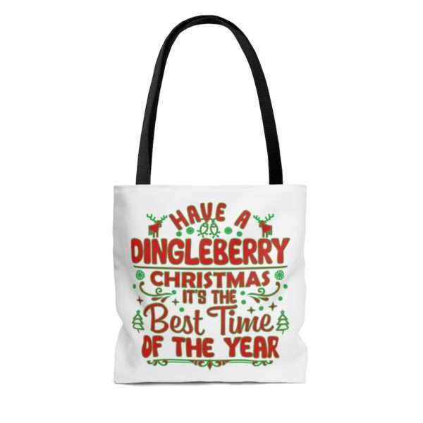 Have a Dingleberry Christmas. It's the Best Time of the Year. AOP Tote Bag - Image 4