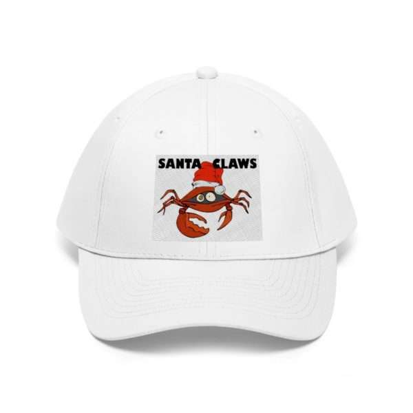 Funny Unisex Twill Hat Cap - Santa Claws - Image 2