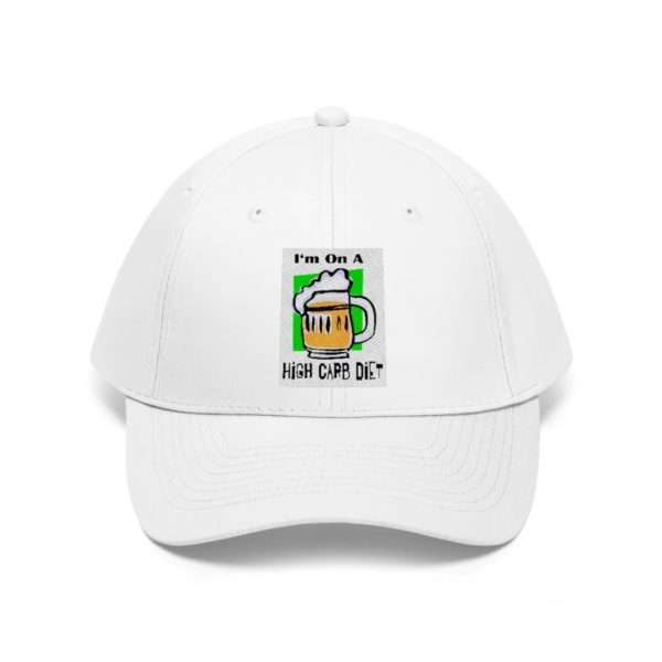 Unisex Twill Hat Baseball Cap - I'm On a High Carb Diet - Image 2