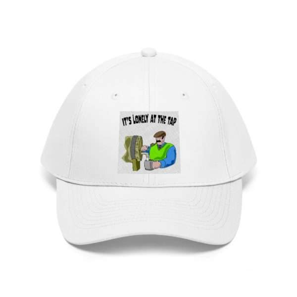 Funny Unisex Twill Hat - It’s Lonely at the Tap - Image 2