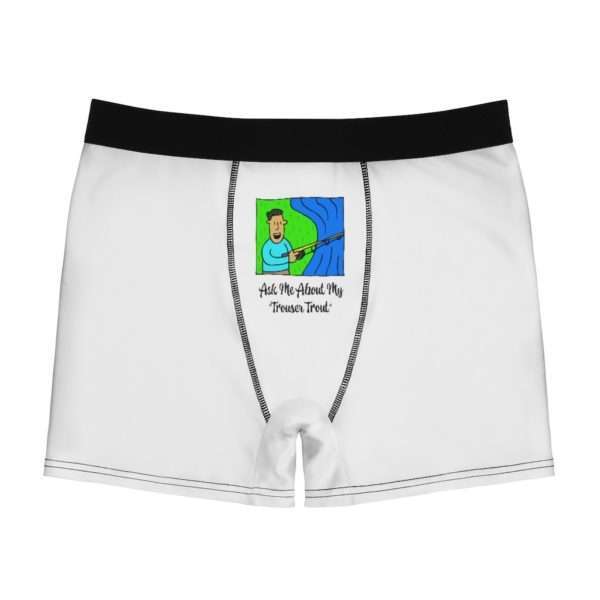 Men's Boxer Briefs Undies Underwear - Ask Me About My Trouser Trout - Image 2