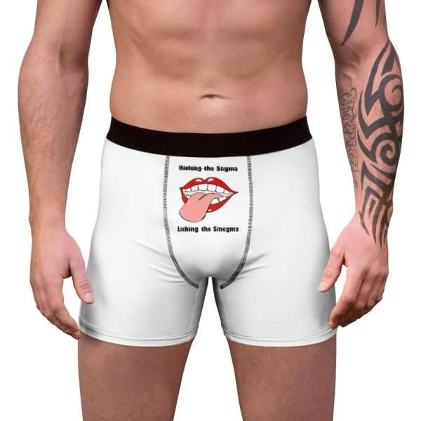 Kicking the Stigma Licking the Smegma Men's Boxer Briefs