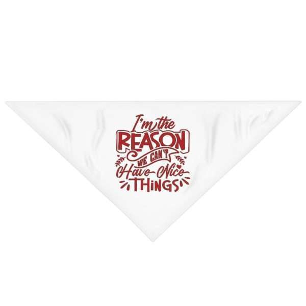 Funny Dog Bandana - I'm the Reason We Can't Have Nice Things - Image 2