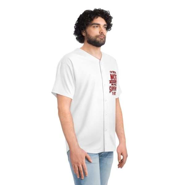 Men's Baseball Jersey - I'm Trying NOT to Be the Old Guy Who Wears a Superhero T-shirt - Image 10