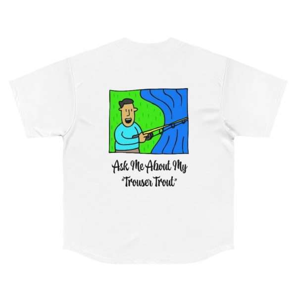 Men's Baseball Jersey - Ask Me About My Trouser Trout - Image 18