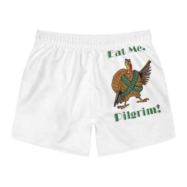 Funny Men's Swim Trunks - Eat Me Pilgrim - Image 9