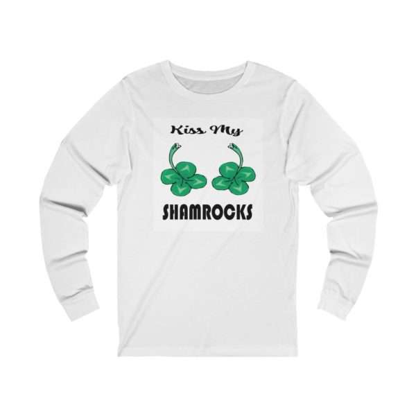 Kiss My Shamrocks Unisex Jersey Long Sleeve Tee