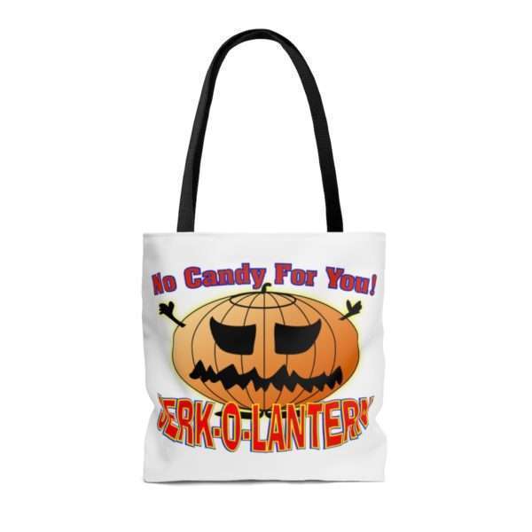 No Candy for You. Jerk-O-Lantern AOP Tote Bag - Image 2