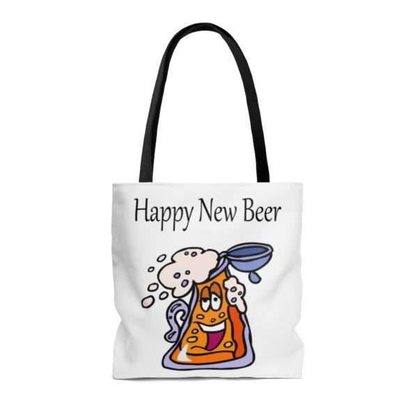 Happy New Beer AOP Tote Bag - Image 2