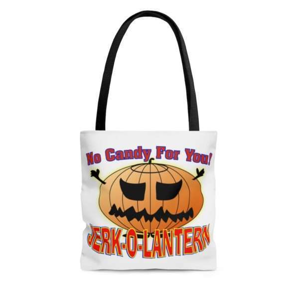 No Candy for You. Jerk-O-Lantern AOP Tote Bag - Image 3