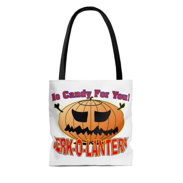 No Candy for You. Jerk-O-Lantern AOP Tote Bag - Image 4