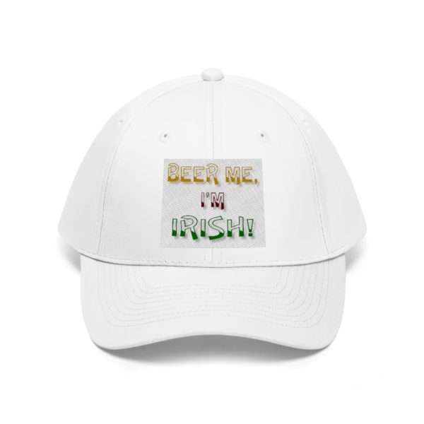 Beer Me, I'm Irish Unisex Twill Hat - Image 2