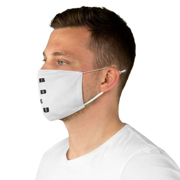 A B C D E F U Fabric Face Mask - Image 5