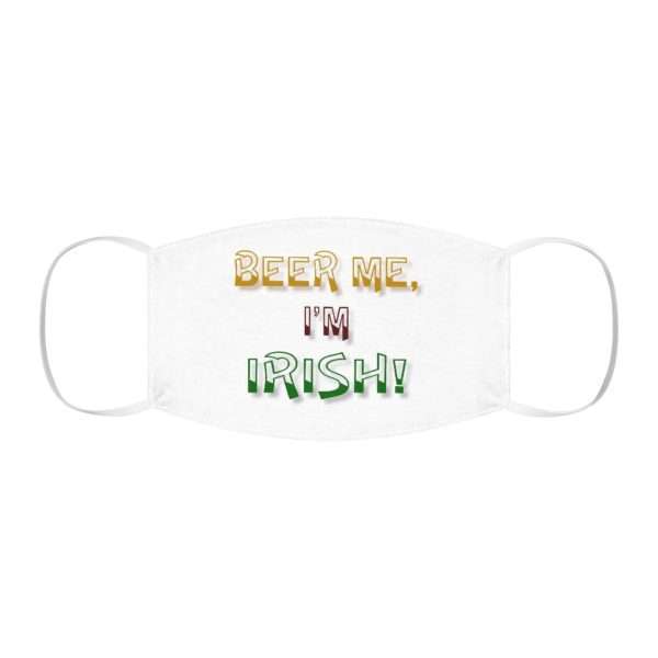 Beer Me, I'm Irish Snug-Fit Polyester Face Mask - Image 2