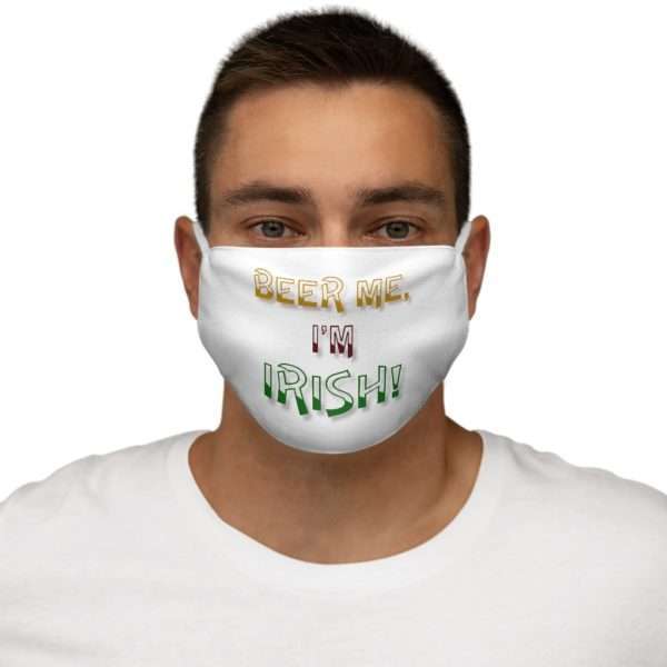 Beer Me, I'm Irish Snug-Fit Polyester Face Mask - Image 3