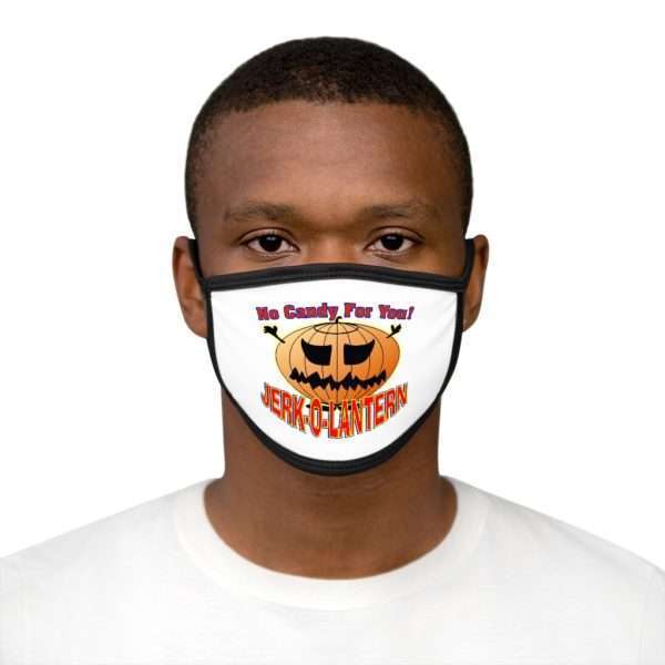 No Candy for You. Jerk-O-Lantern Mixed-Fabric Face Mask - Image 3