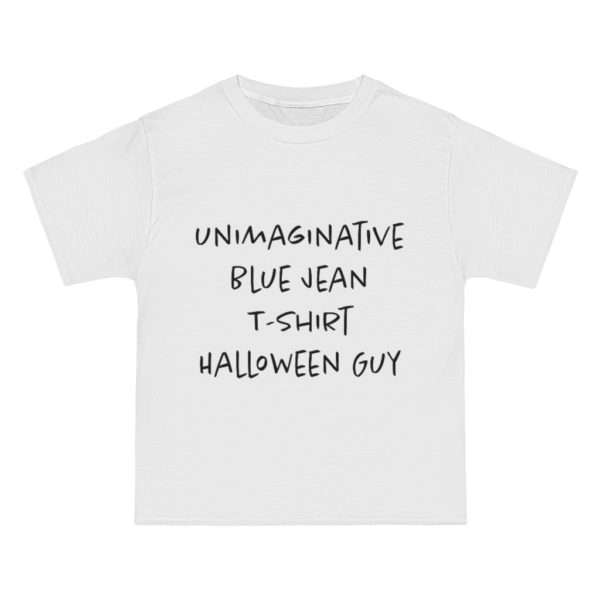 Unimaginative Blue Jean T-shirt Halloween Guy Beefy-T®  Short-Sleeve T-Shirt - Image 2