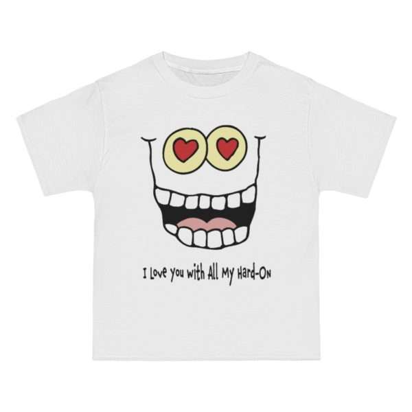 I Love You with All My Hard-On Men's Beefy-T®  Short-Sleeve T-Shirt - Image 2