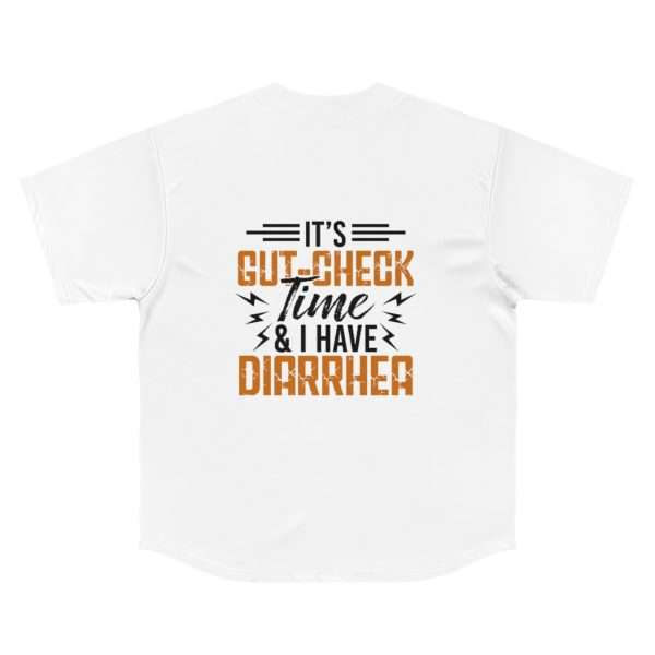 It’s Gut-Check Time & I Have Diarrhea Men's Baseball Jersey - Image 8