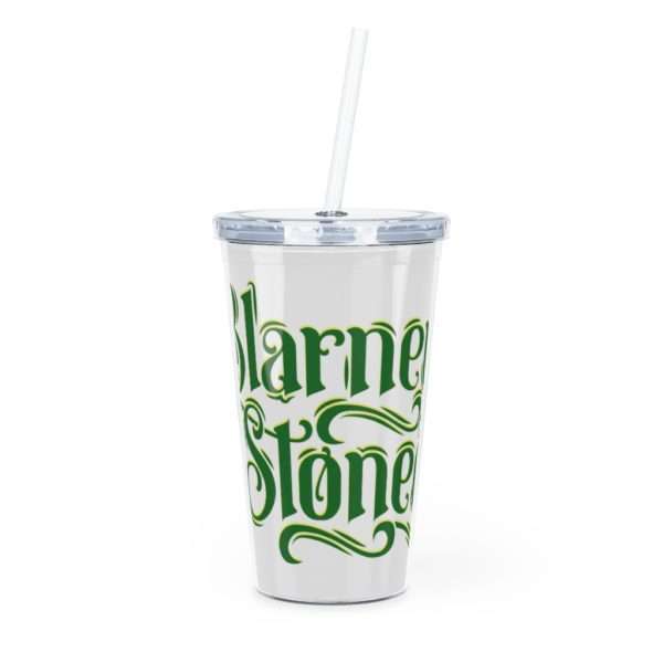 Blarney Stoned Plastic Tumbler with Straw - Image 2