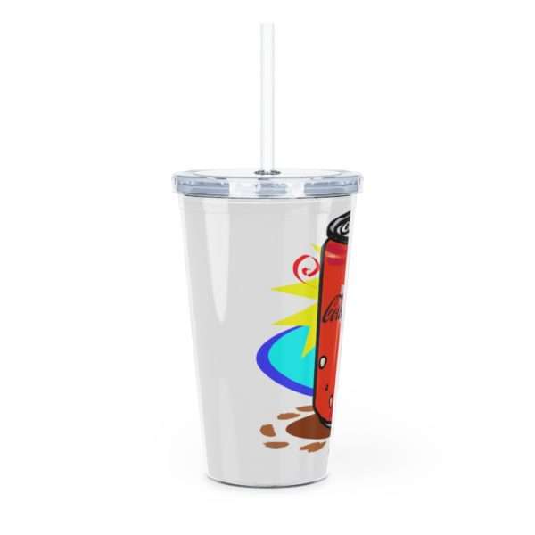 Colon-Cola Plastic Tumbler with Straw - Image 3