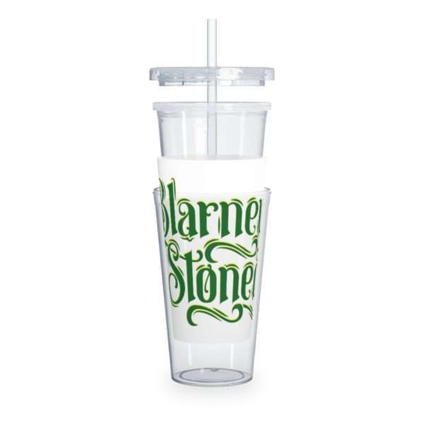 Blarney Stoned Plastic Tumbler with Straw - Image 6