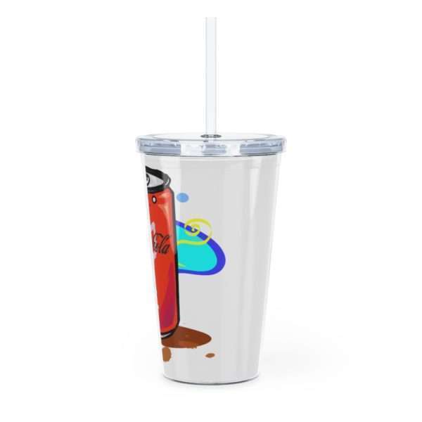 Colon-Cola Plastic Tumbler with Straw - Image 4