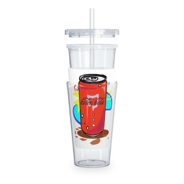 Colon-Cola Plastic Tumbler with Straw - Image 6