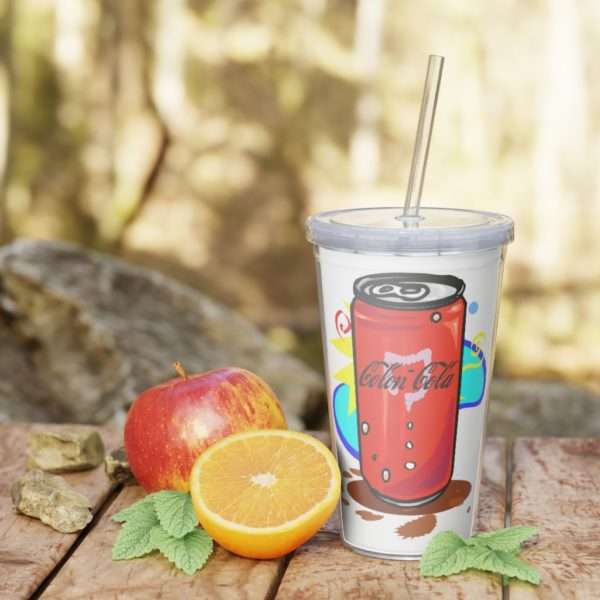 Colon-Cola Plastic Tumbler with Straw - Image 8