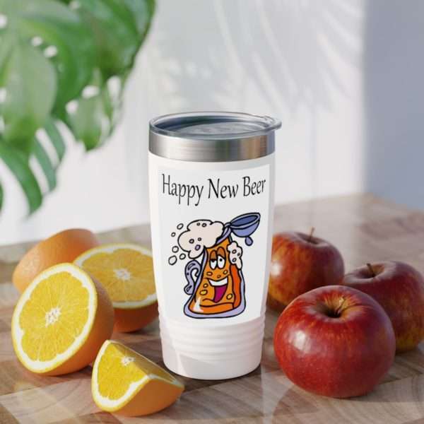 Happy New Beer Ringneck Tumbler, 20oz - Image 7