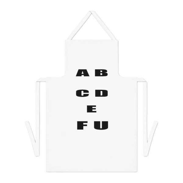 A B C D E F U Adult Apron - Image 2