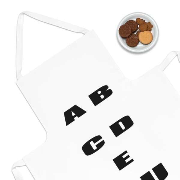 A B C D E F U Adult Apron - Image 3