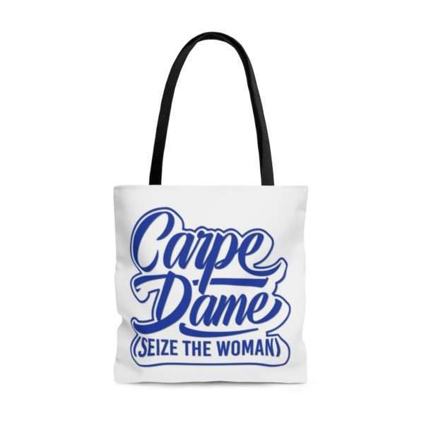 Carpe Dame (Seize the Woman) AOP Tote Bag