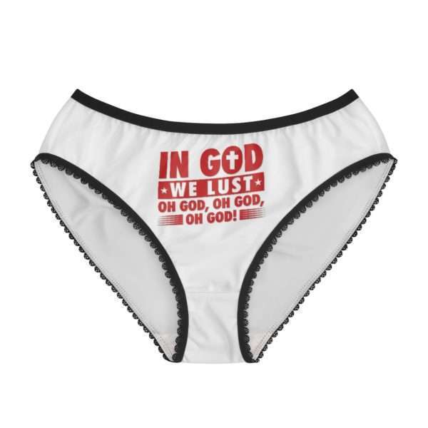 In God We Lust. Oh God, Oh God, Oh God! Women's Briefs - Image 2