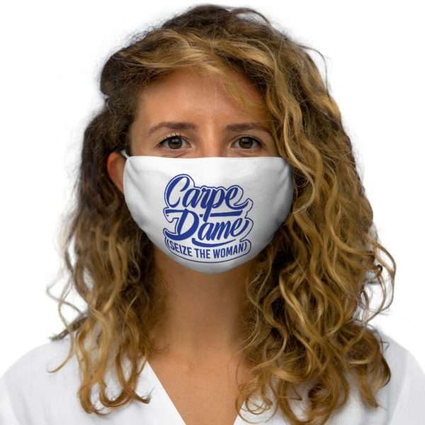 Carpe Dame (Seize the Woman) Snug-Fit Polyester Face Mask - Image 5