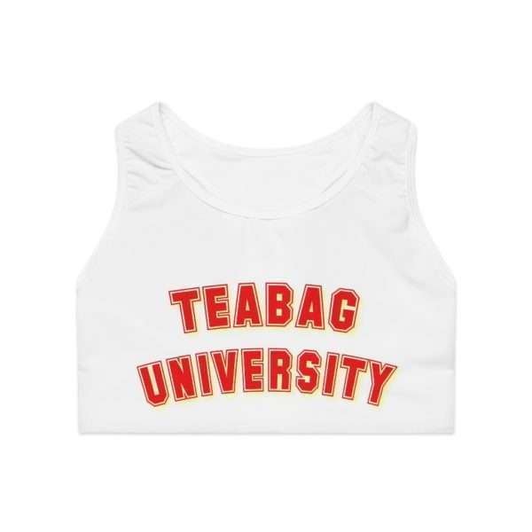 Teabag University Sports Bra (AOP) - Image 2