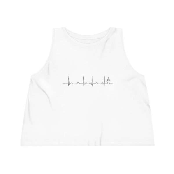 My Recent EKG Women's Dancer Cropped Tank Top - Image 2