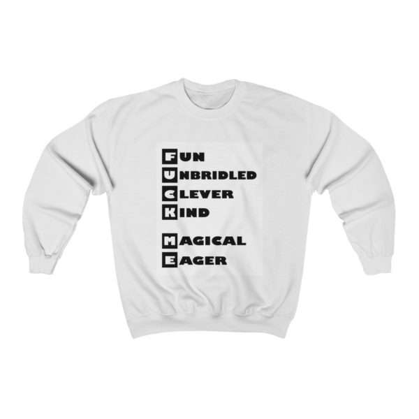 Fun Unbridled Clever Kind Magical Eager Unisex Heavy Blend™ Crewneck Sweatshirt